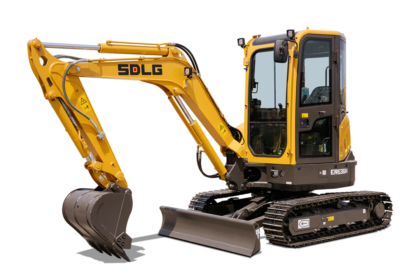 ER636H SDLG Compact Excavator w/ Cabin 4.01 t (8,840bs) | 18.2 kW (24.4 hp)